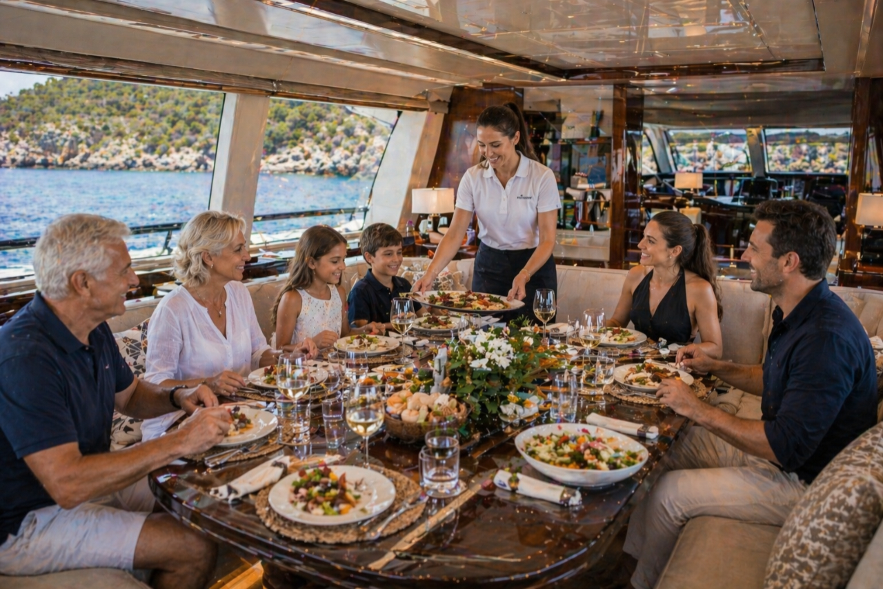 Luxus-Charter mit Besatzung